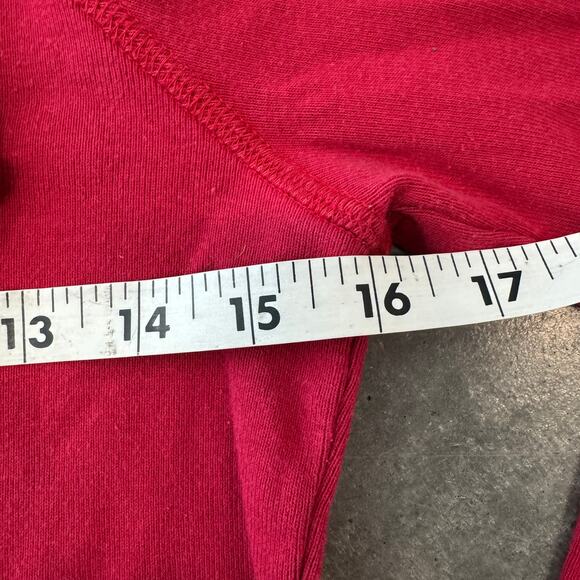 Vintage Y2K Bebe Mcbling Rhinestone Hoodie Pullover Sweatshirt Red Longsleeve S - Picture 4 of 5